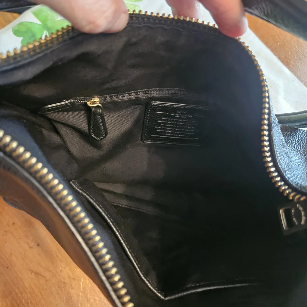 Coach Black Leather Hobo Bag - Picture 7 of 11